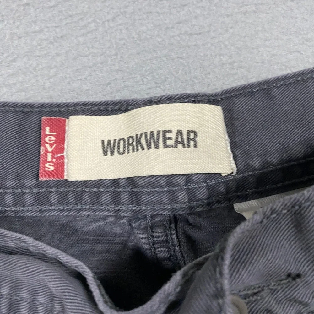 Levi's Workwear Shorts Mens W34 Gray Cotton Utility Cargo Carpenter 366453371